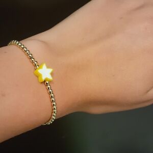 Gold Star Beaded Bracelet For Kids